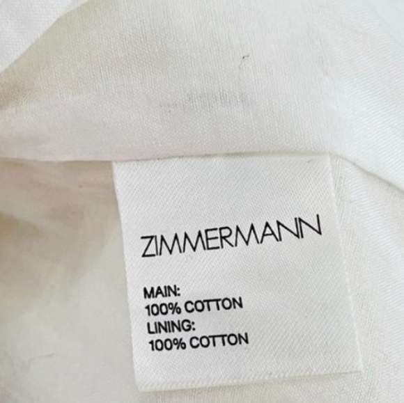 ZIMMERMANN Roamer White Eyelet Backless Halter Dress 💫RARE FIND💫 size 6 - Picture 4 of 9